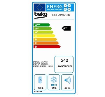 Beko BCHA 275 K3S spotřeba energie